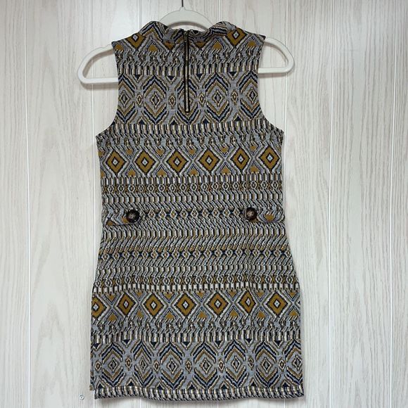 Romeo and Juliet Mock Neck Multi Long Top Size Small - Picture 4 of 5